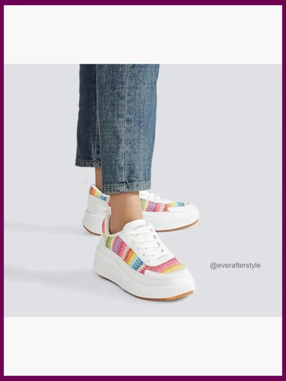 Platform Sneakers Rhinestone Fashion Chunky Casual Sparkly Retro Braided